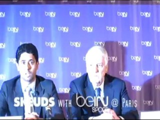 Nasser Al-Khelaifi et Charles Bietry présentent de Beinsport