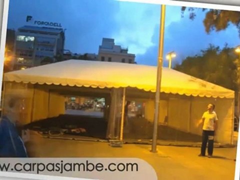 Carpas en alquiler para eventos. Alquiler carpa plegable