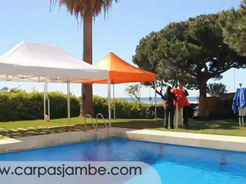 Carpas jardín baratas. Carpa plegable barata