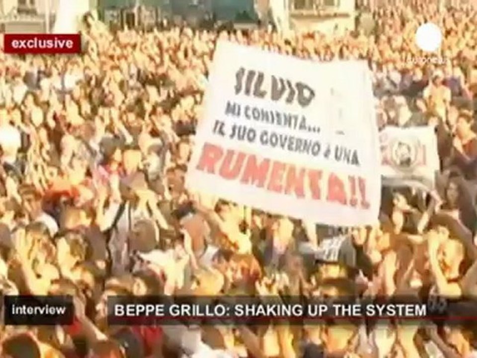 Grillo in esclusiva su euronews: "La Merkel si riprenda...