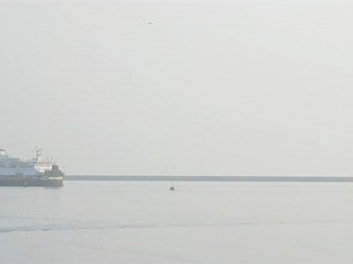 Entrée en rade de Cherbourg du paquebot Kristina Katarina