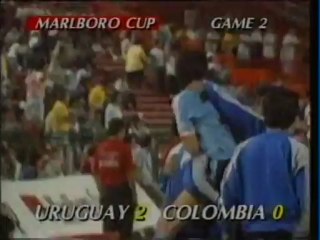1990 (February 2) Uruguay 2-Colombia 0 (Marlboro Cup).mpg