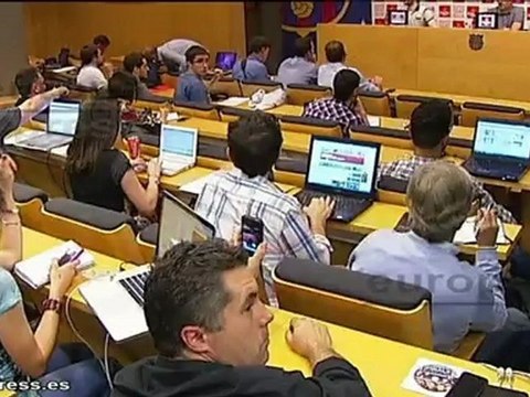 Rueda de prensa de Pep Guardiola en Barcelona