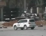 Syria فري برس  ادلب سرمدا وصول المراقبين الى ساحة باب الهوى 24 5 2012 ج2 Idlib