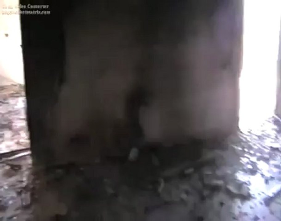 Syria فري برس إدلب   كفرروما حرق وتهدم  منزل  كامل بسبب القصف على البلدة بتاريخ 23  5 Idlib