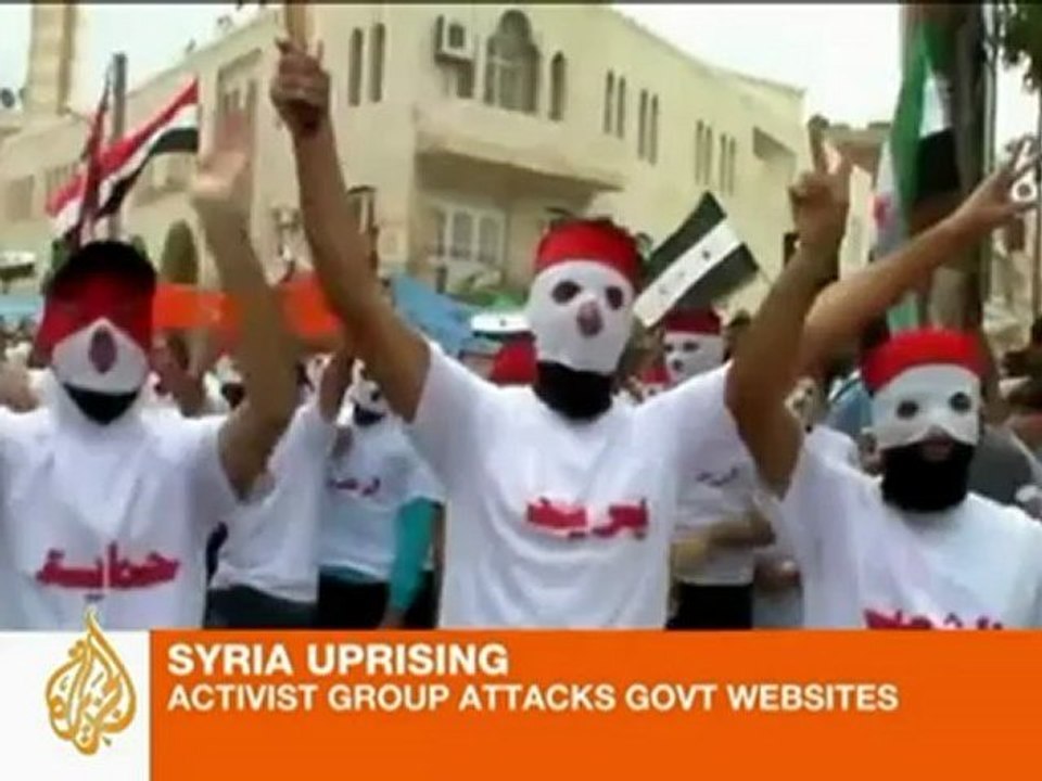 Activists deface Syrian official websites