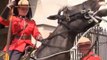 Canadian Mounties Guard the Queen at Horse Guards Parade