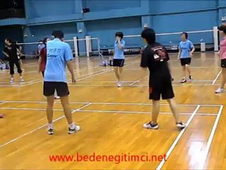 BADMİNTONDA AYAK ÇALIŞMASI -VİDEO-3-www.bedenegitimci.net