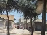 Syria فري برس حماة المحتلة مظاهرة في حي مشاع جنوب الملعب 27 5 2012 Hama