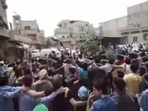 Syria فري برس دمشق الحجر الأسود مظاهرة طلابية 27 5 2012 ج1 Damascus