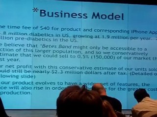 Betes Band - The winning pitch at TYE - TiE Austin Young Entrepreneur Biz Plan Competition, #tyeatx11 on Vimeo