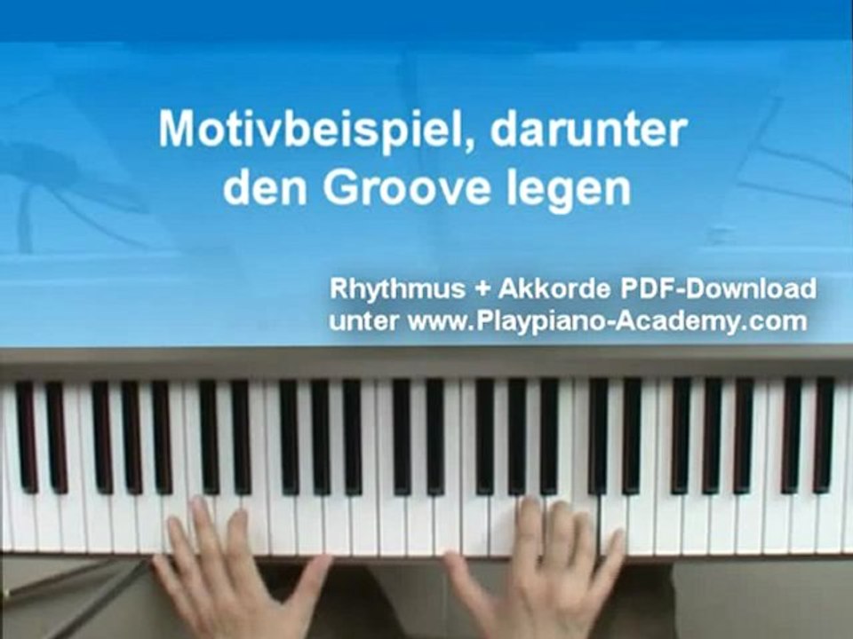 Klavier lernen: Linke Hand Begleitpattern Bolero