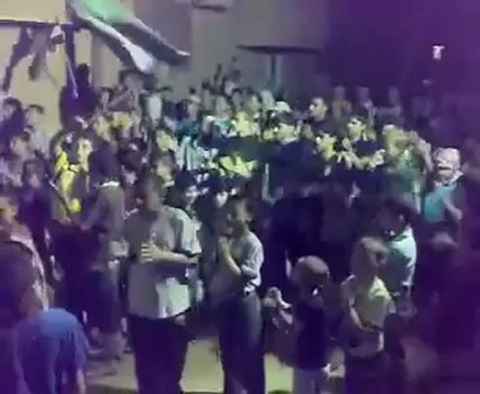 Syria فري برس البوكمال مدينة الله أكبر مظاهرة مسائية 24 5 2012 Deirezzor
