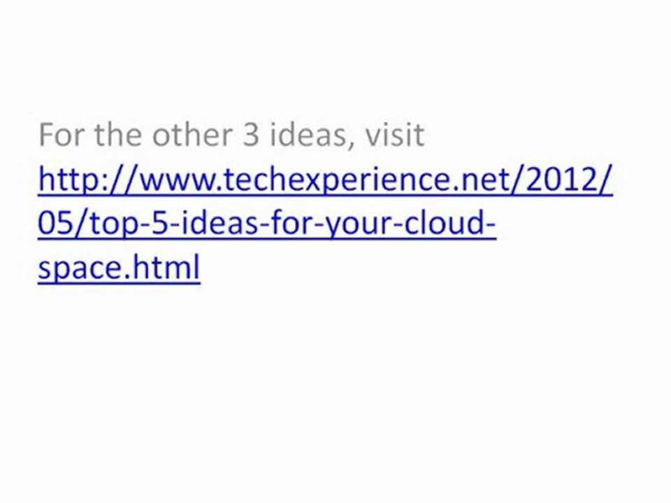 Top 5 Ideas For Your Cloud Services