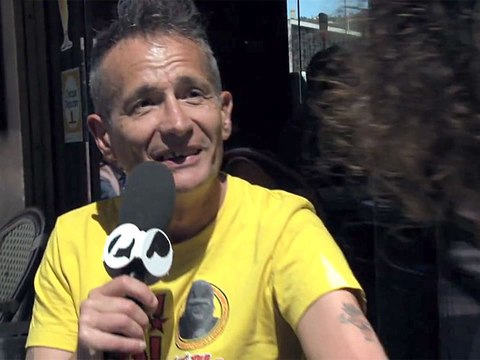 Didier Wampas en interview pour le film Le Grand soir au Festival de Cannes 2012