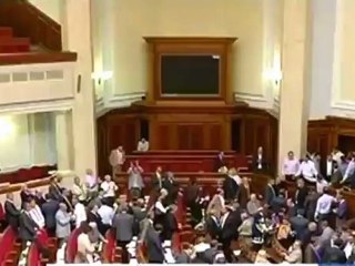 Fists fly in Ukrainian parliament in clash over language law
