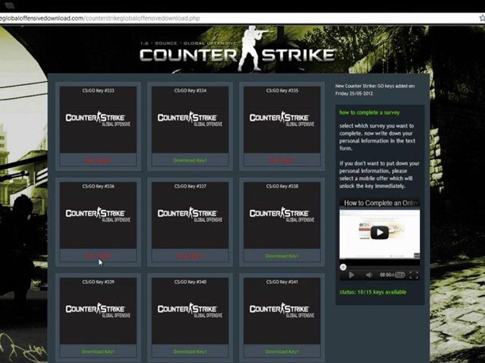 Counter Strike Global Offensive BETA KEYS!!!