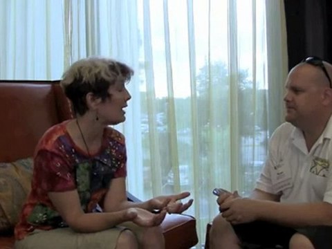 Anita Shannon from Ace Massage Cupping at the 2011 Alliance for Massage Therapy Education Conference