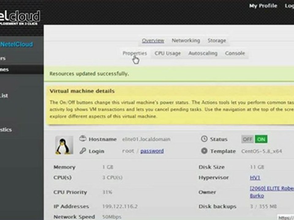 Netel Cloud - 3 Click Deployment - Netelligent Canadian Hosting