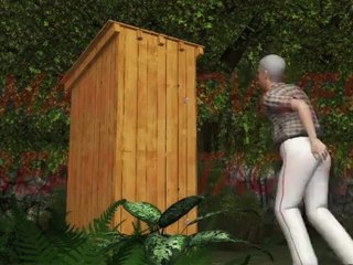 Bear attacks Canadian man in outhouse!!