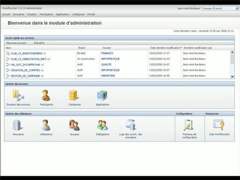 Logiciel BPM WorkflowGen : Gestion des Versions d'un Workflow