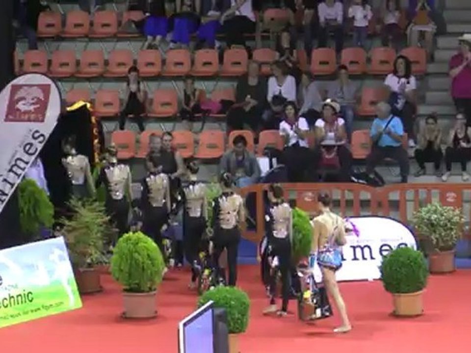 Championnat de France Nîmes 2012  Présentation Equipe de  France de GR