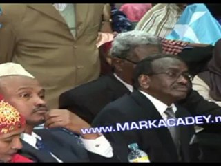 Barnaamijka soo dhaweynta madaxweyne Faroole ee London 02 03 12