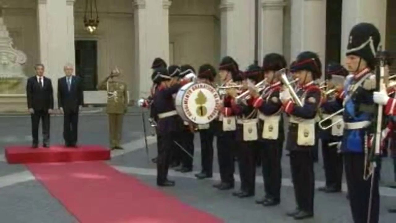 Roma - L'arrivo del Presidente della Repubblica di Bulgaria (25.05.12)