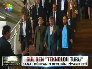 Abdullah Gül'den teknoloji turu - 25 mayıs 2012