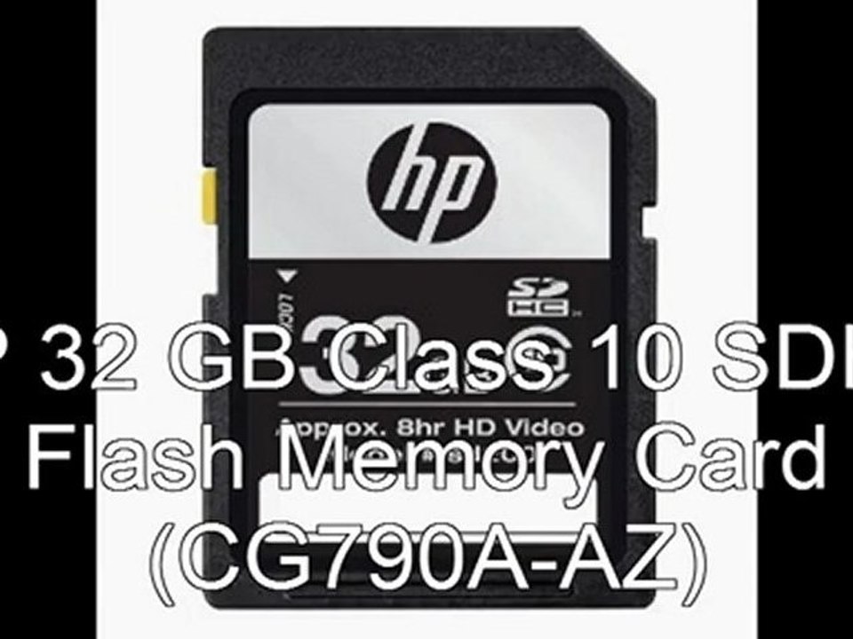 Flash memory 2012 | HP 32 GB Class 10 SDHC Flash Memory Card (CG790A-AZ)