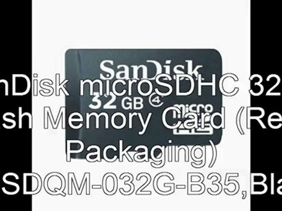 SanDisk 32GB Price | SanDisk microSDHC 32GB Flash Memory Card (Retail Packaging) SDSDQM-032G-B35,Black