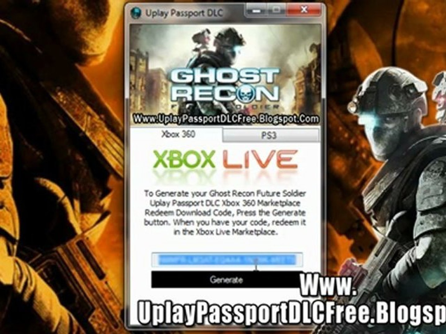 Ghost Recon Future Soldier Uplay Passport DLC Free Xbox 360 - PS3 - video  Dailymotion