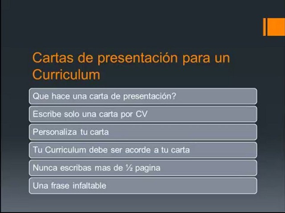 cartas de presentacion para un curriculum