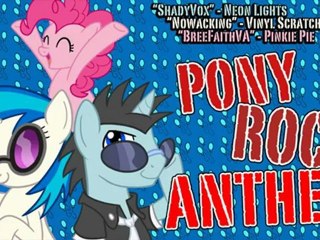 MLP Style: "Pony Rock Anthem" | Neon Lights feat. Vinyl Scratch & Pinkie Pie
