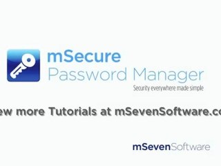 mSecure Add Record Mac Tutorial