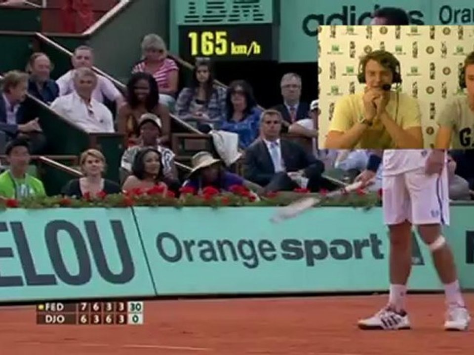 Samedi 26 mai 2012 - Federer vs Djokovic - Florian & Louis