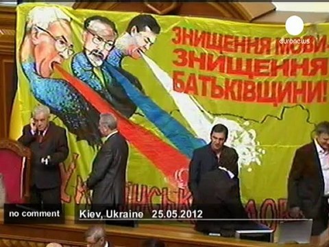 Ukraine : manifestation contre le projet de... - no comment