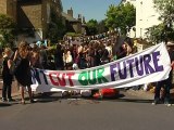 UK Uncut demo outside Clegg home