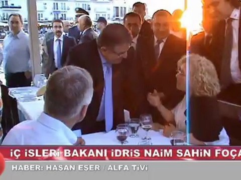 İçişleri Bakanı İdris Naim Şahin Foça'da