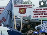 Saraybosna'da da halk kriz yüzünden sokağa indi