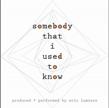 Gotye - Somebody That I Used To Know (Gotye Cover)