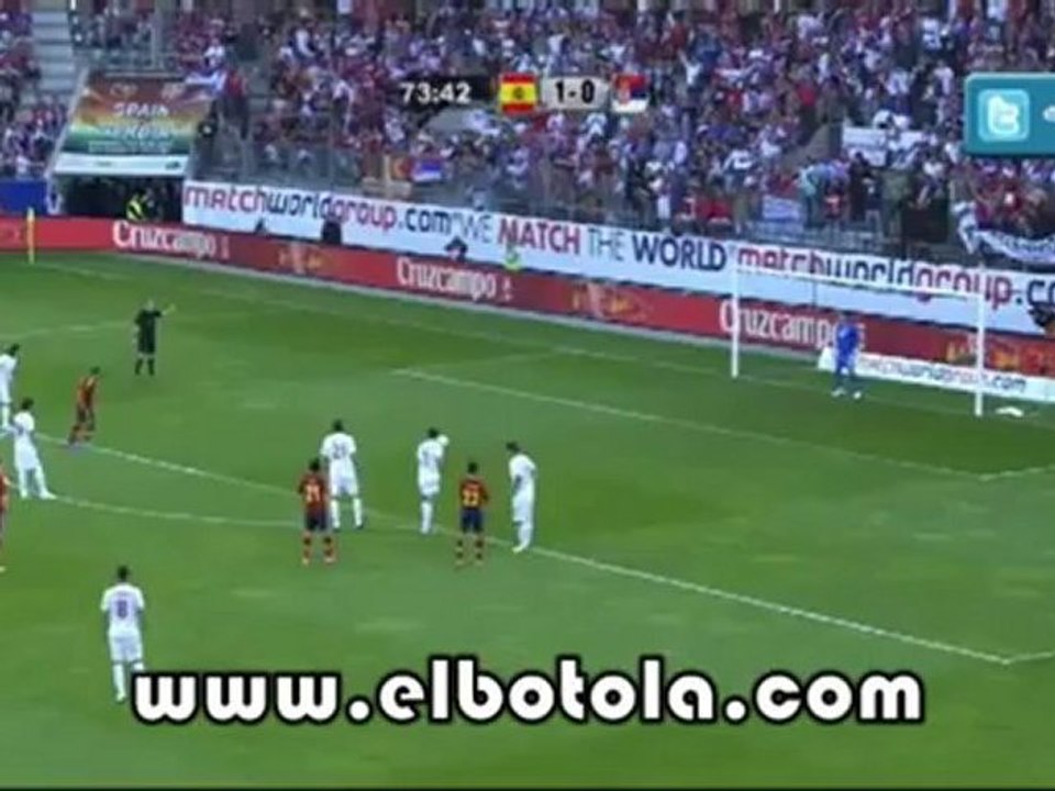 هدف إسبانيا التاني ضد صربيا