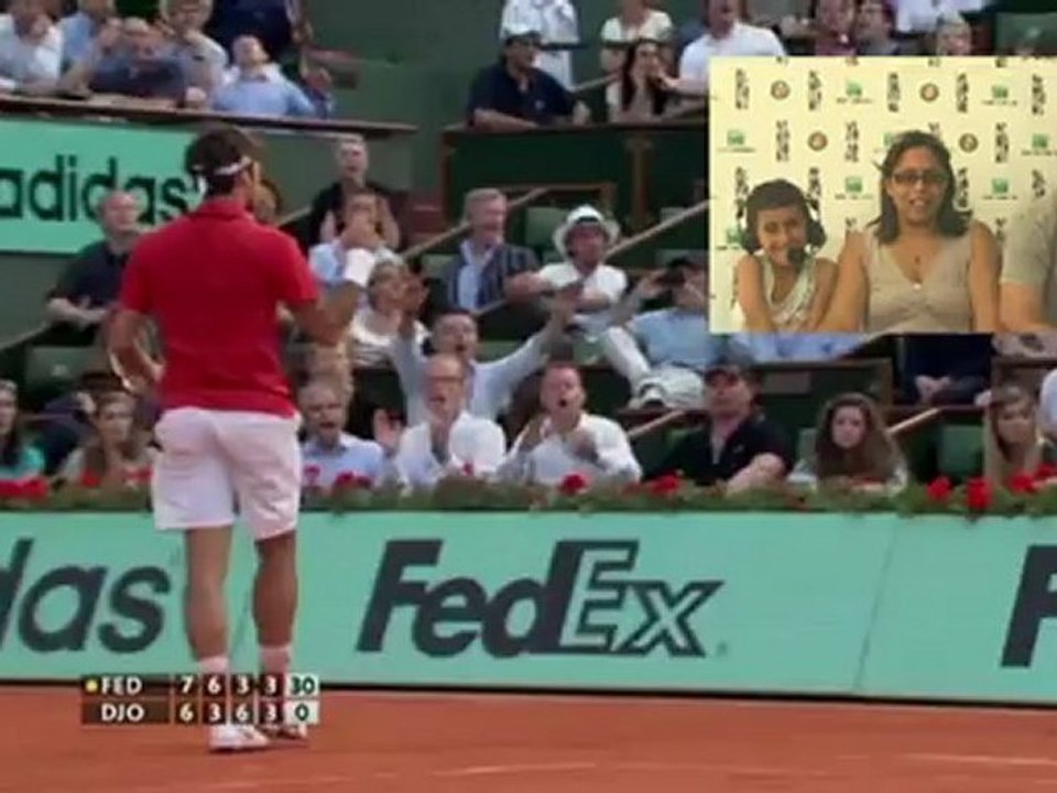 Samedi 26 mai 2012 - Federer vs Djokovic - Ilias & Nadia & Thami