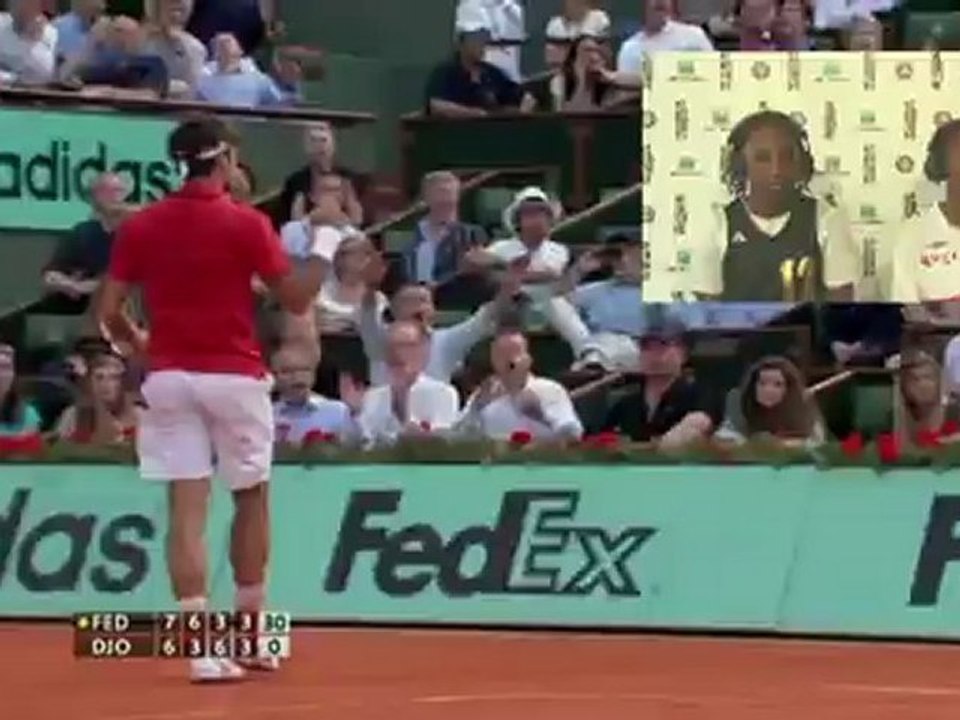 Samedi 26 mai 2012 - Federer vs Djokovic - Elodie & Jonathan