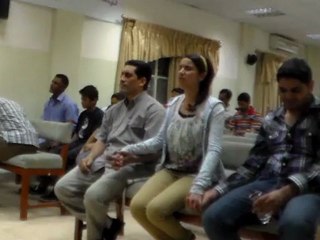 بعض الاعلانات مع القس مجدى امين فىاجتماع جماعات الله بالمصدار