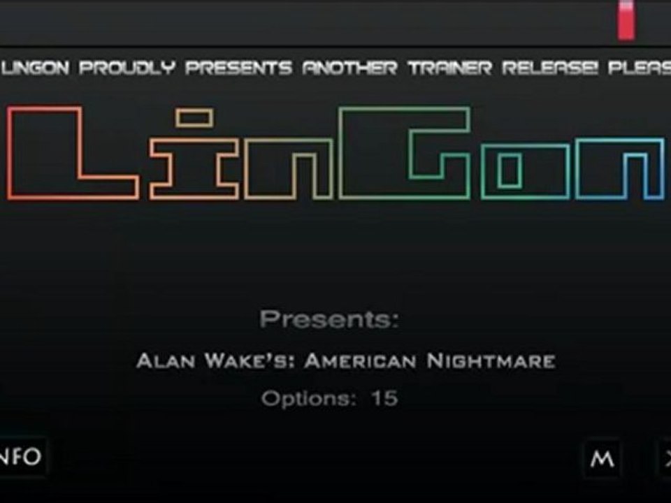 Alan Wake American Nightmare  Game Trainer +15  GOG Version