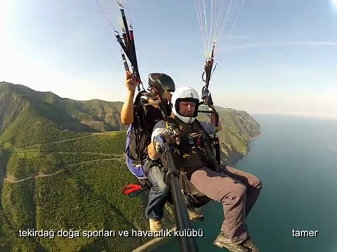 tekirdağ uçmakdere yamaç paraşütü uçuşları tamer 26 mayıs 2012