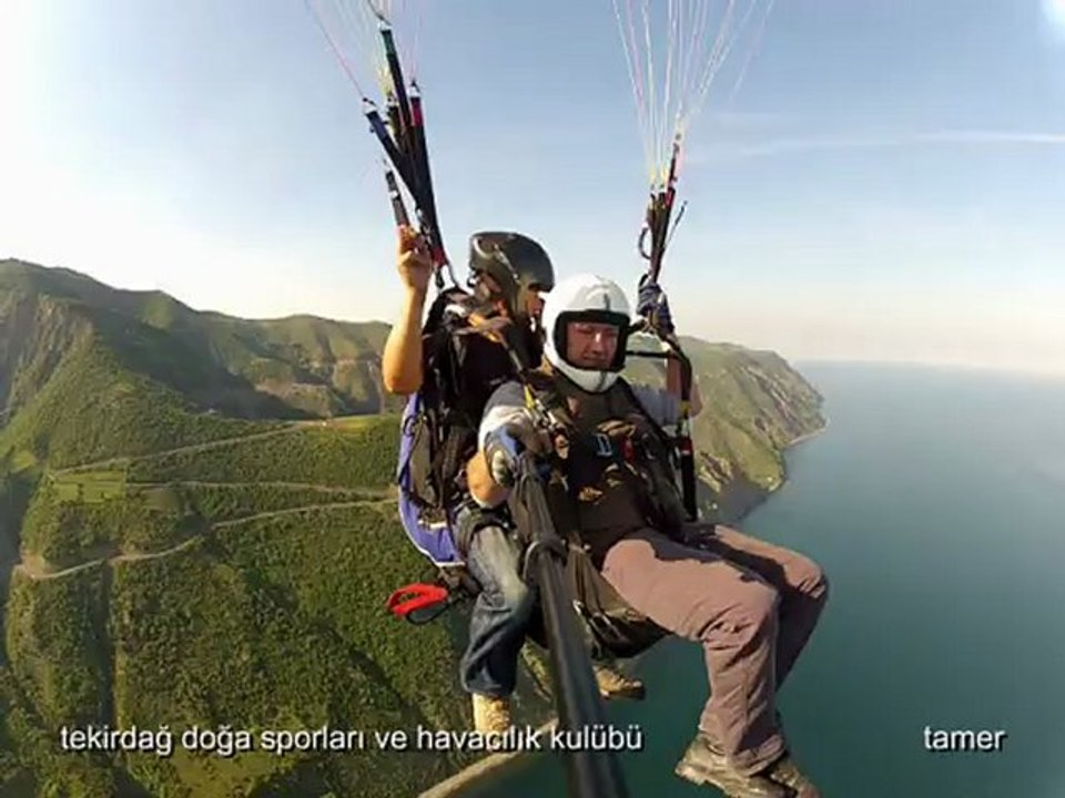 tekirdağ uçmakdere yamaç paraşütü uçuşları tamer 26 mayıs 2012