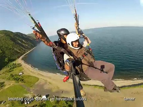 tekirdağ uçmakdere yamaç paraşütü uçuşları tamer 2.video 26 mayıs 2012