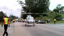 HEMS Eurocopter AS350 Helicopter Take off